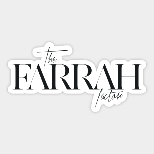 The Farrah Factor Sticker